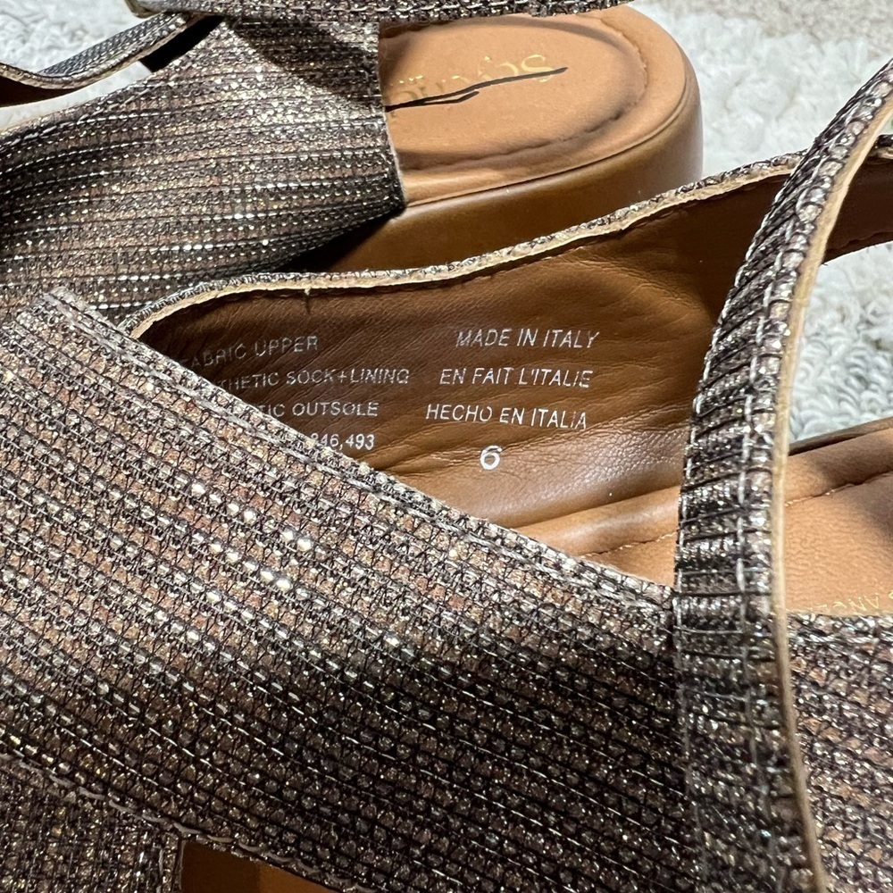 Seychelles Brown Textured Slingback Sandals - Picture 4 of 11
